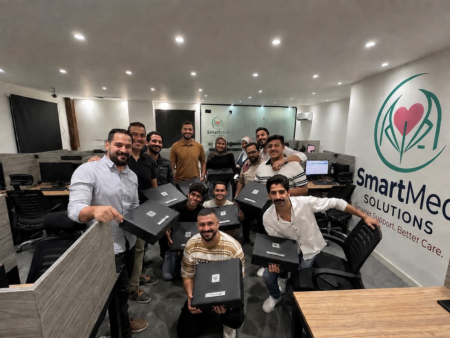 The SmartMed Solutions team on the operations floor